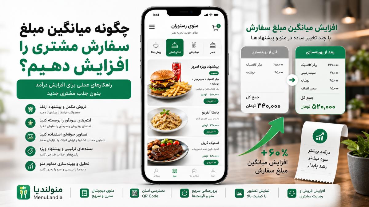 چگونه میانگین مبلغ سفارش مشتری را افزایش دهیم؟